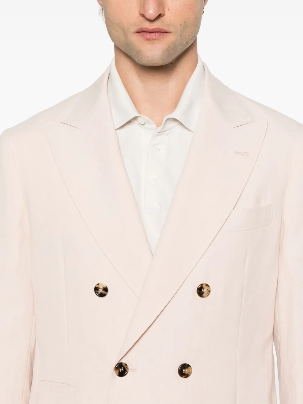 Brunello Cucinelli Linnen blazer Roze