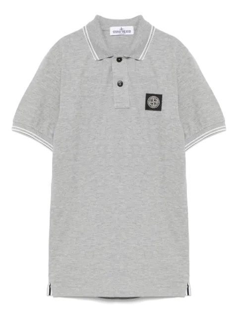 Stone Island Junior Compass-patch polo shirt  