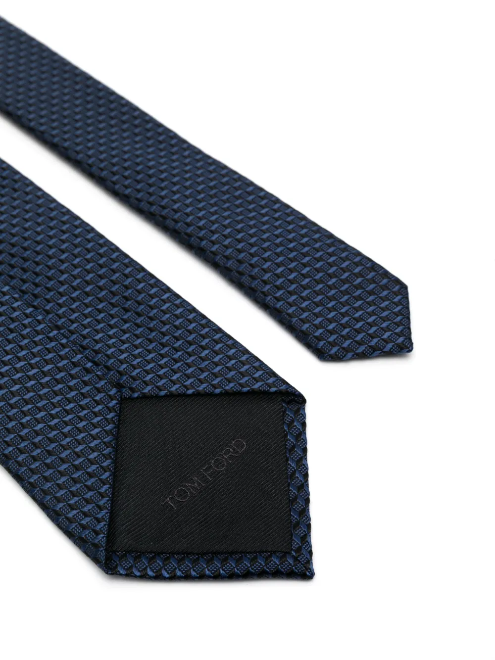 TOM FORD textured tie - Blauw