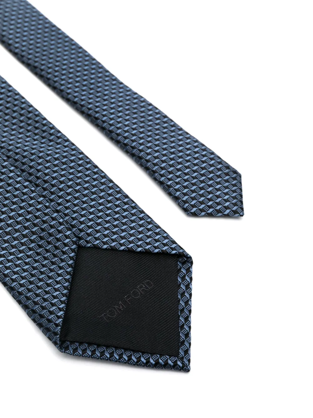 TOM FORD patterned tie - Blauw