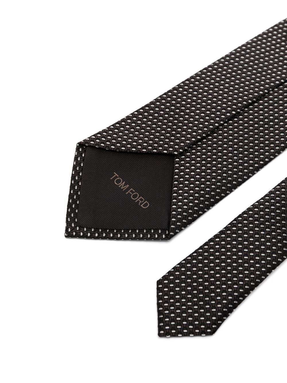 TOM FORD patterned tie - Bruin