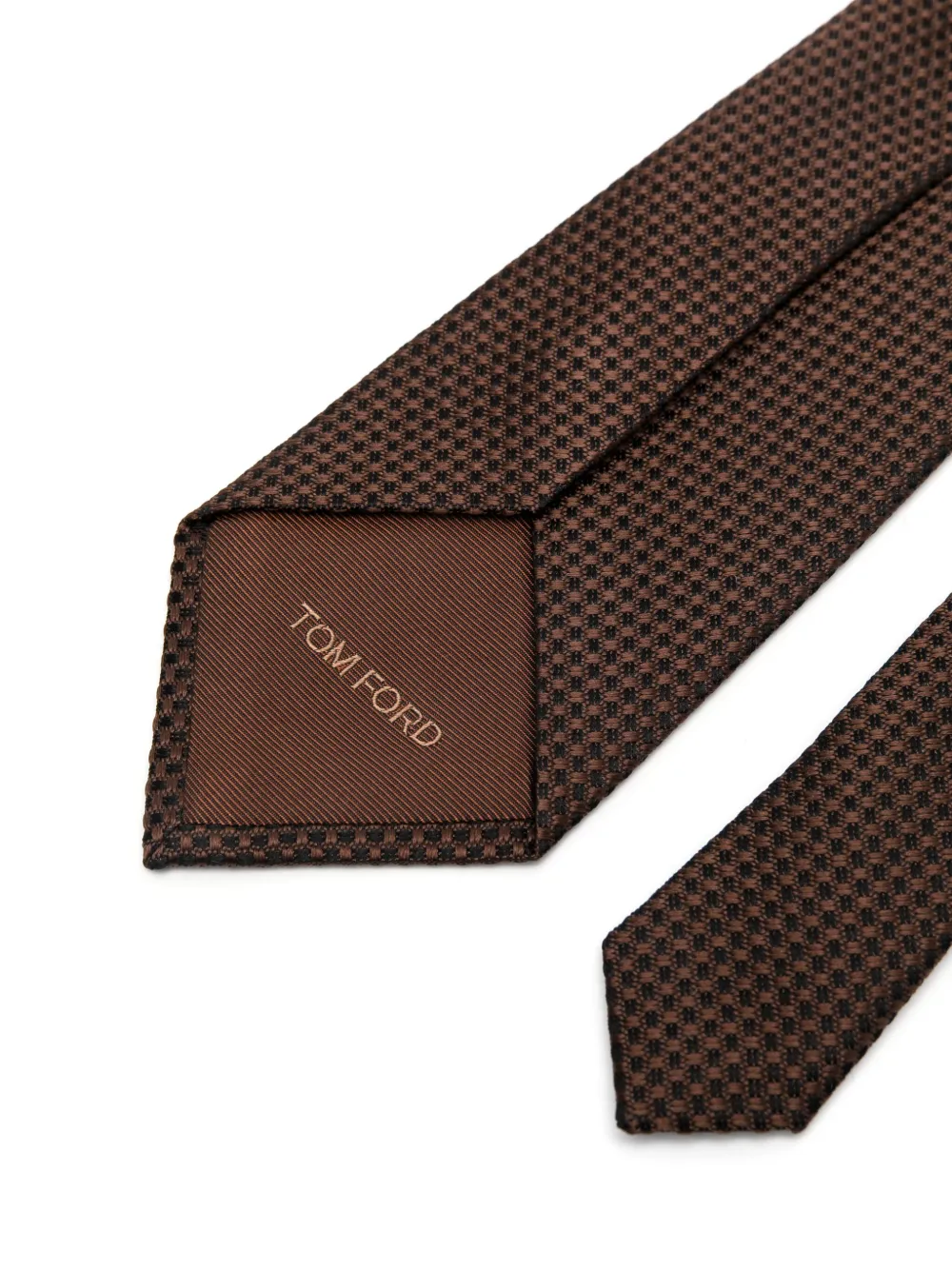 TOM FORD textured tie - Bruin