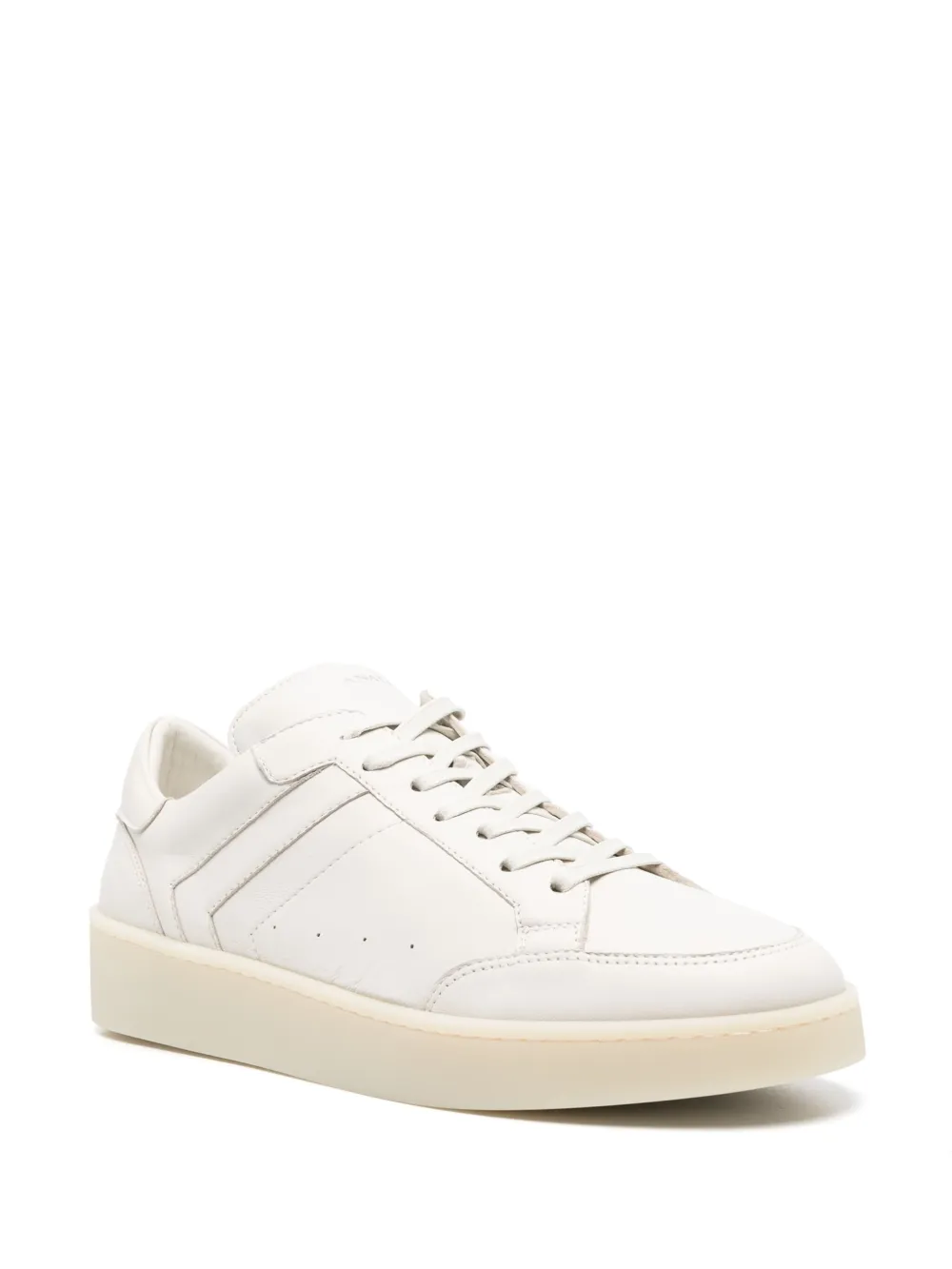 Canali leather sneakers - Beige