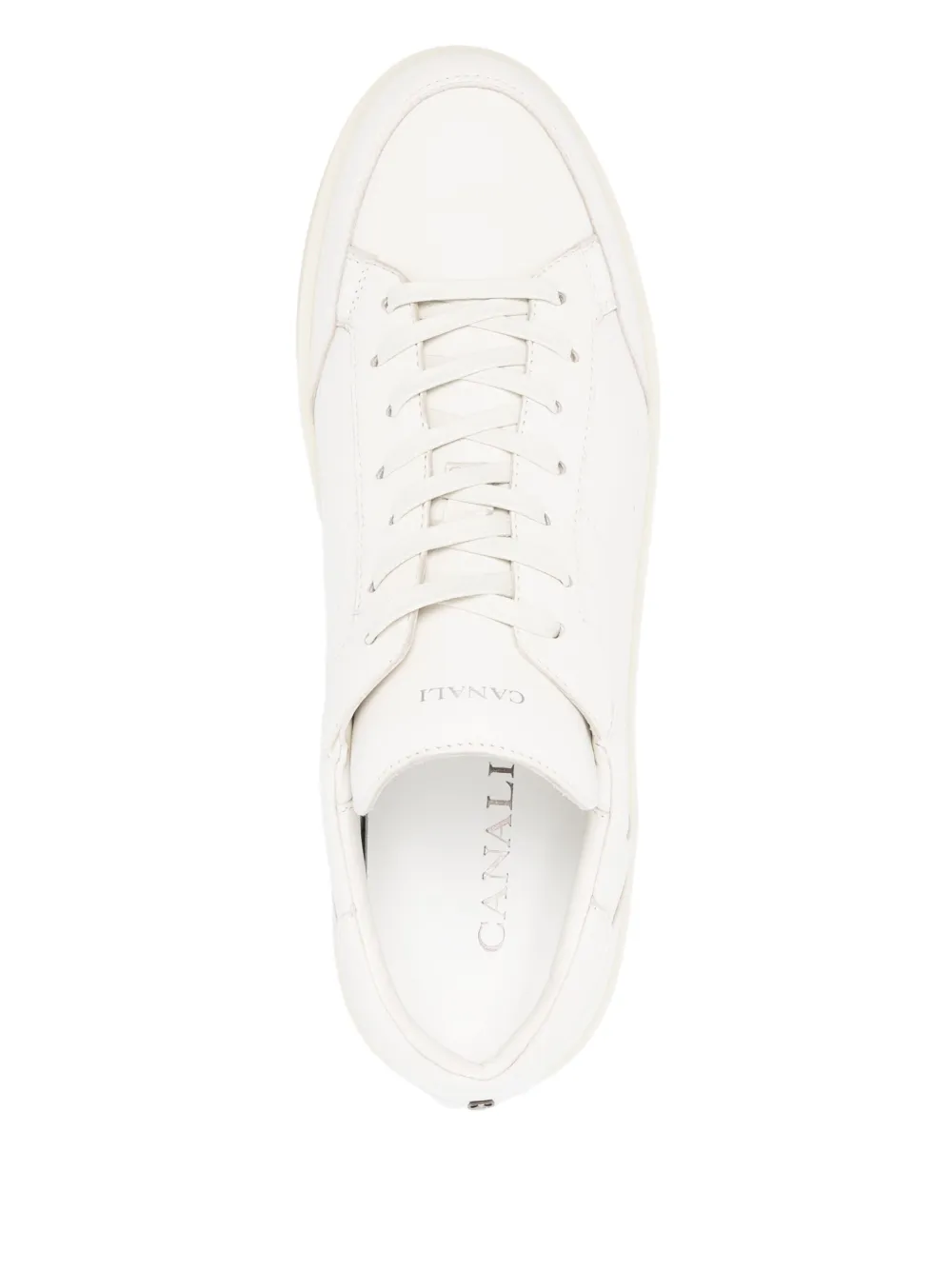 Canali leather sneakers Neutrals