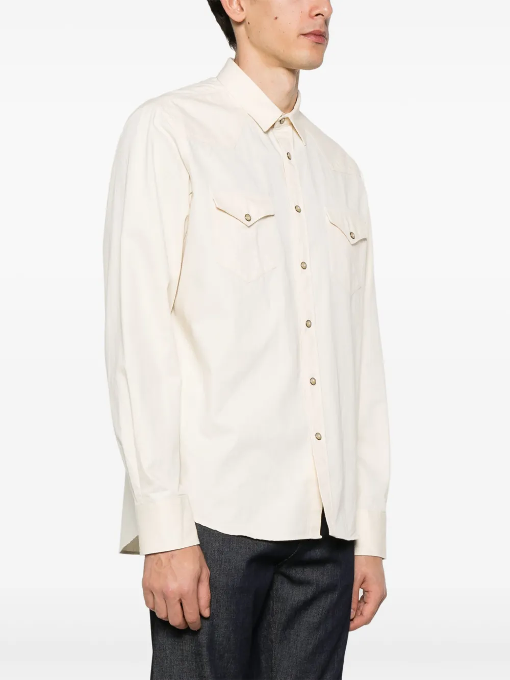 Canali Katoenen overhemd Beige