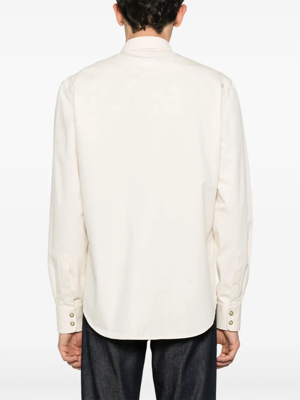 Canali Katoenen overhemd Beige