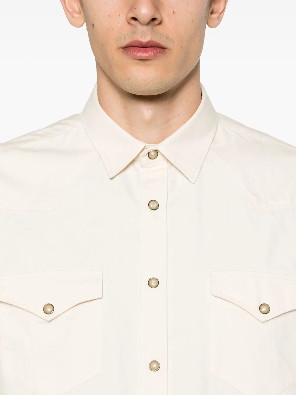 Canali Katoenen overhemd Beige