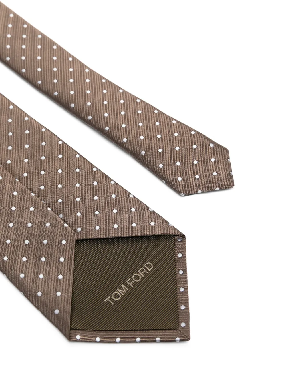 TOM FORD polka-dot tie - Beige