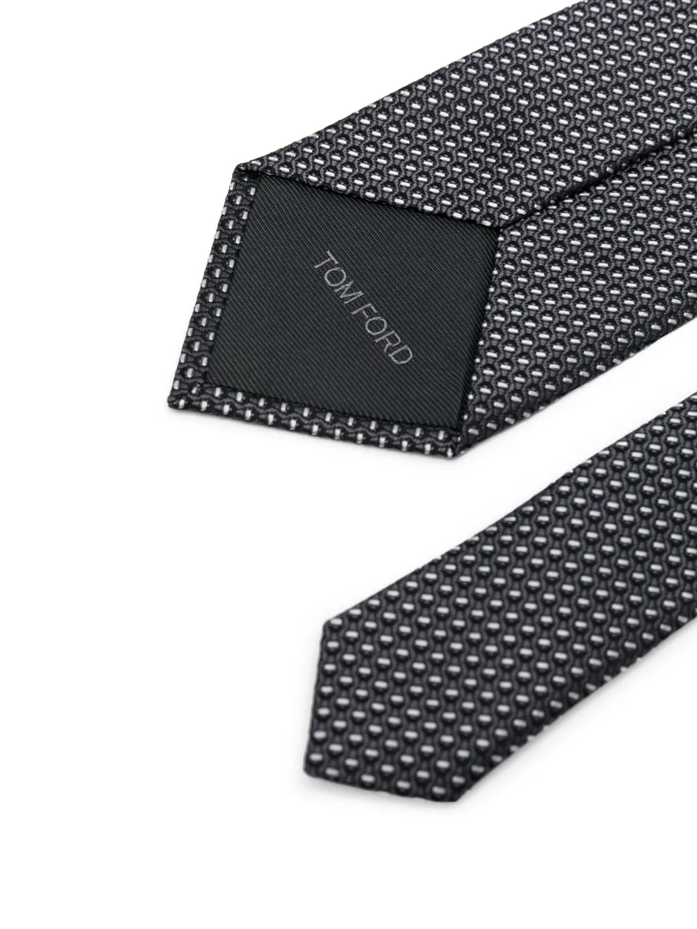 TOM FORD patterned tie - Grijs