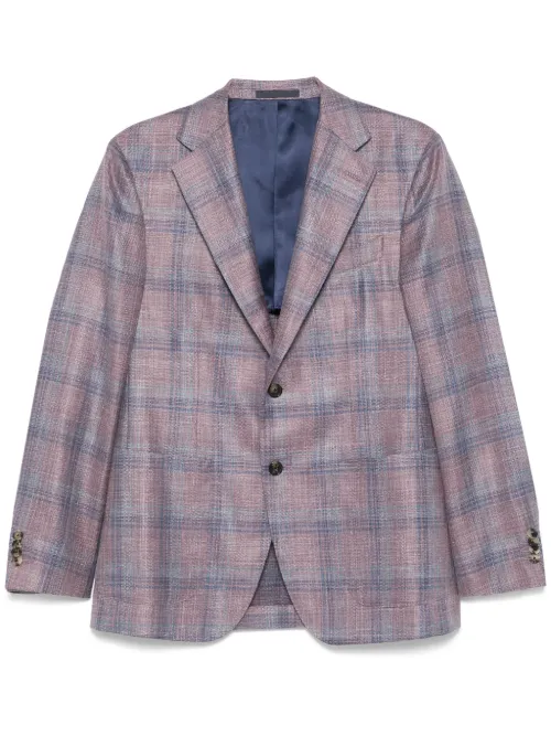 Caruso blazer à carreaux - Violet - Caruso - Modalova