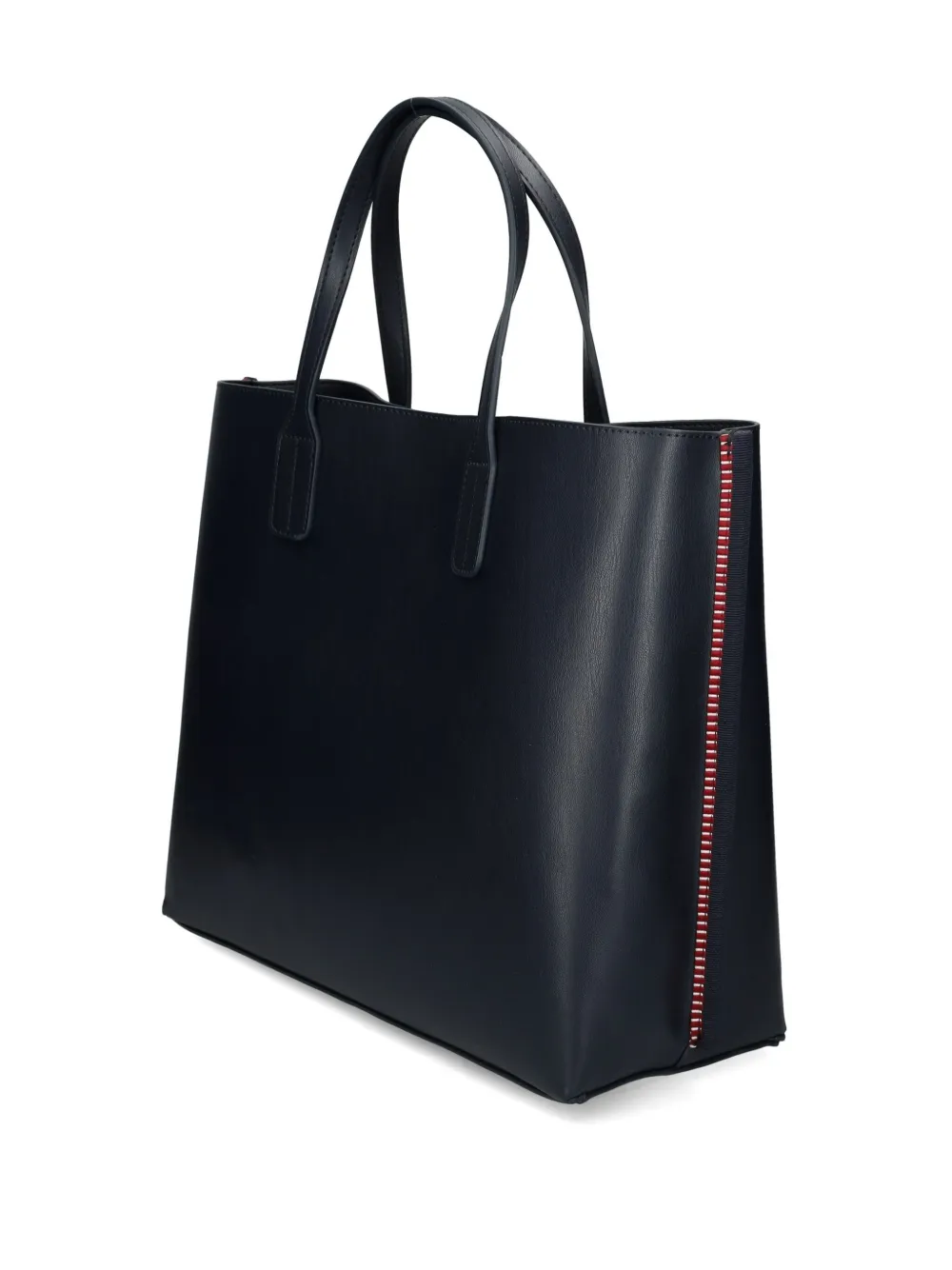 Tommy Hilfiger Shopper met TH-plakkaat - Blauw