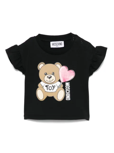 Moschino Kids playera con motivo Bear