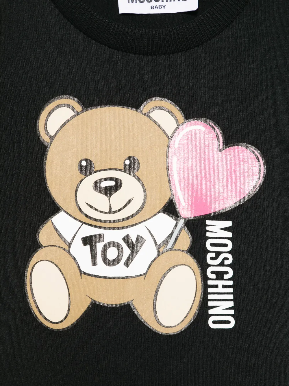 Moschino Kids T-shirt met teddybeerprint Zwart