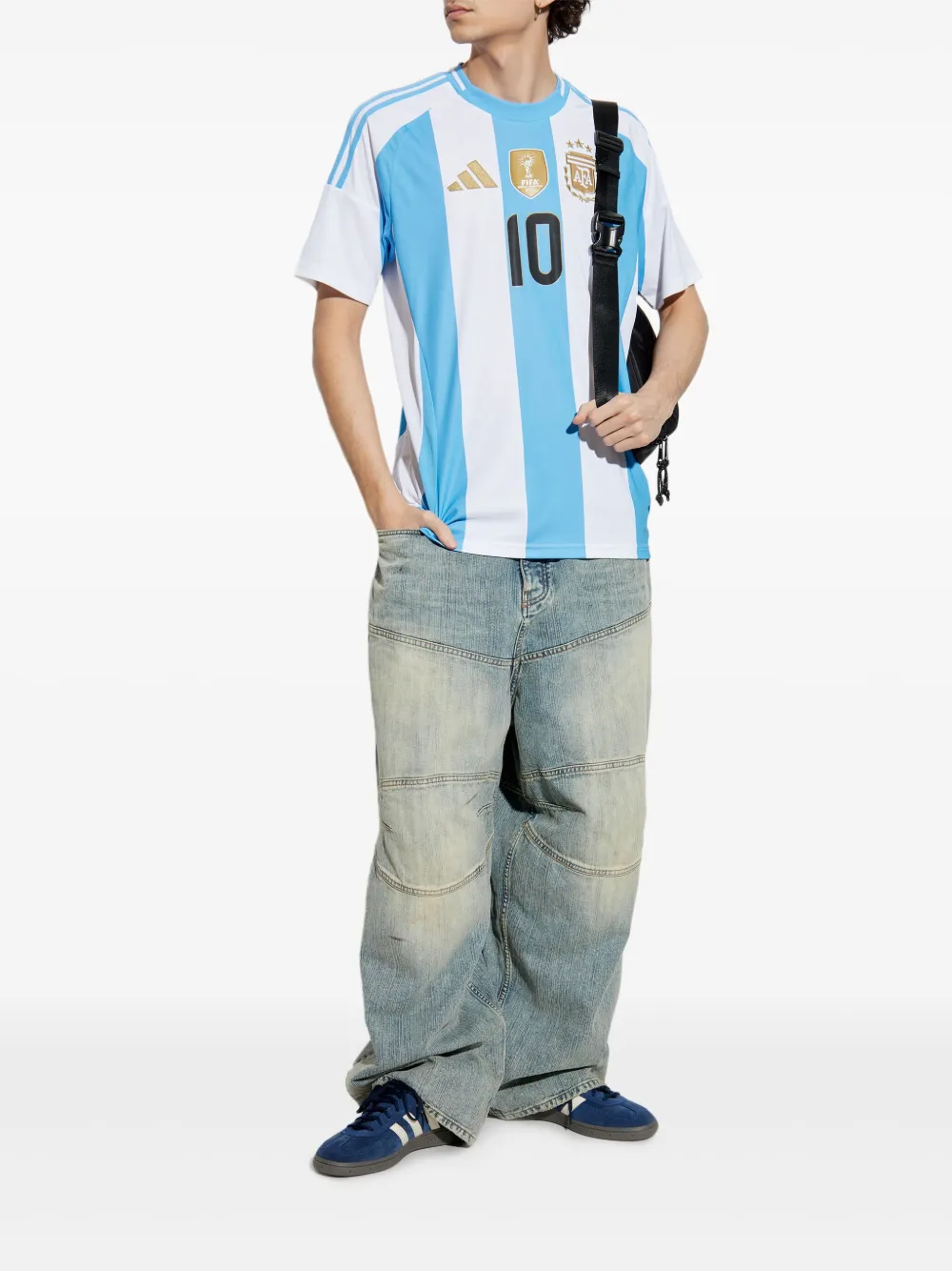 Adidas Argentina Home 24 Messi T-shirt - Blauw