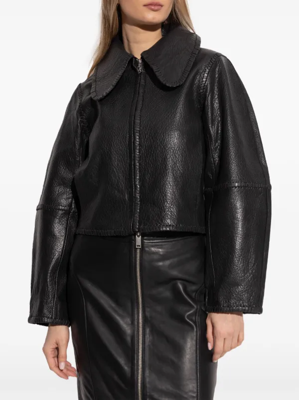 レザージャケット　BY MALENE BIRGER By Malene Birger Rowani Jacket | Black | FARFETCH