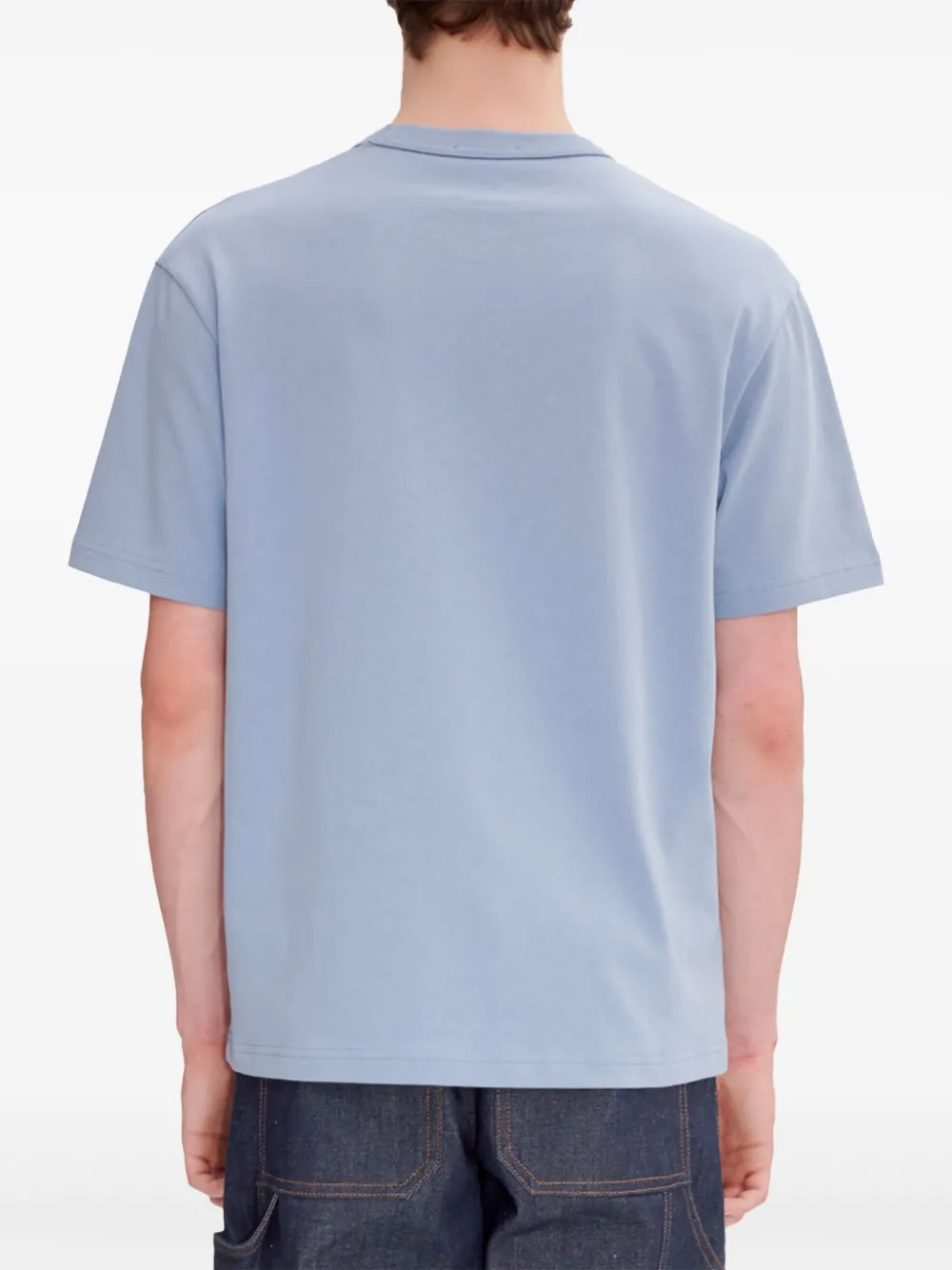 A.P.C. T-shirt met logodetail Blauw