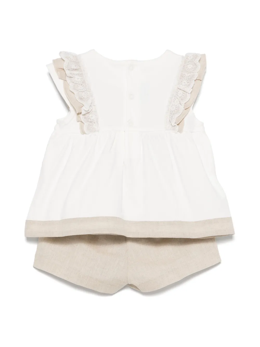 Mayoral Shorts met ruches Beige