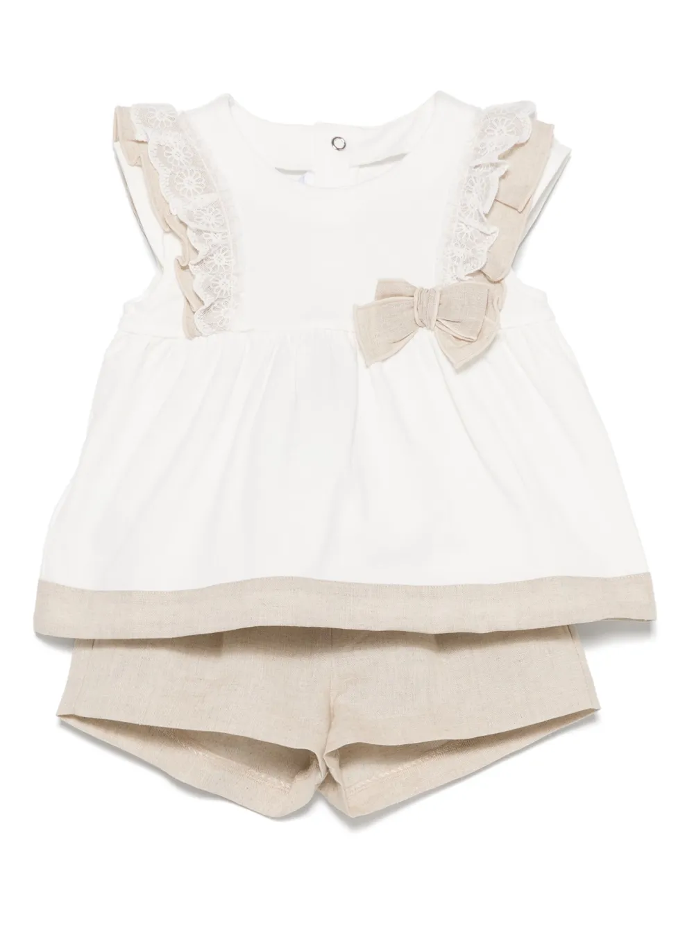Mayoral Shorts met ruches Beige