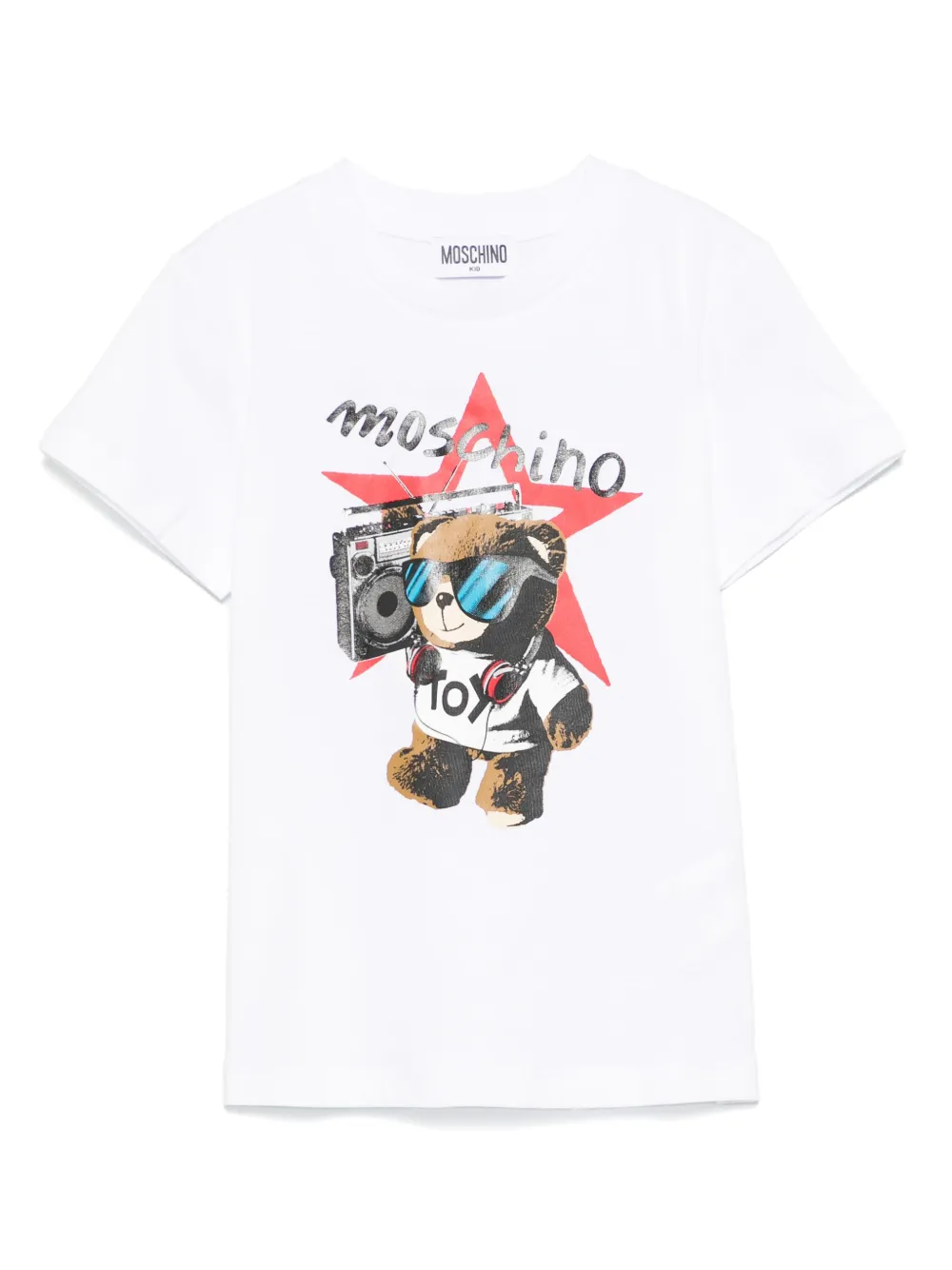 Moschino Kids تيشيرت بطبعة تيدي | أبيض | Image 1