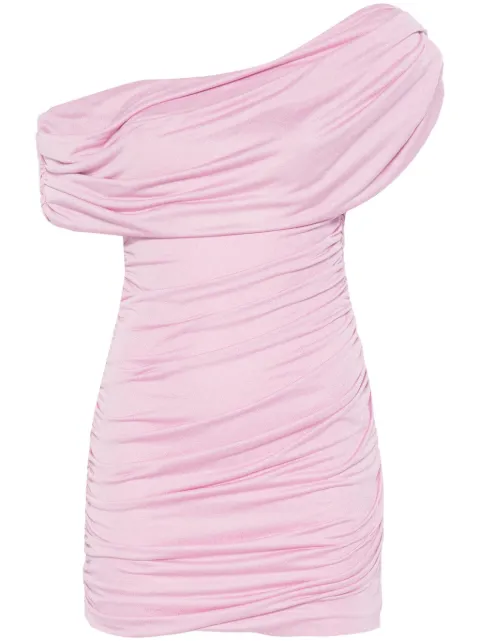 Blumarine one-shoulder draped mini dress