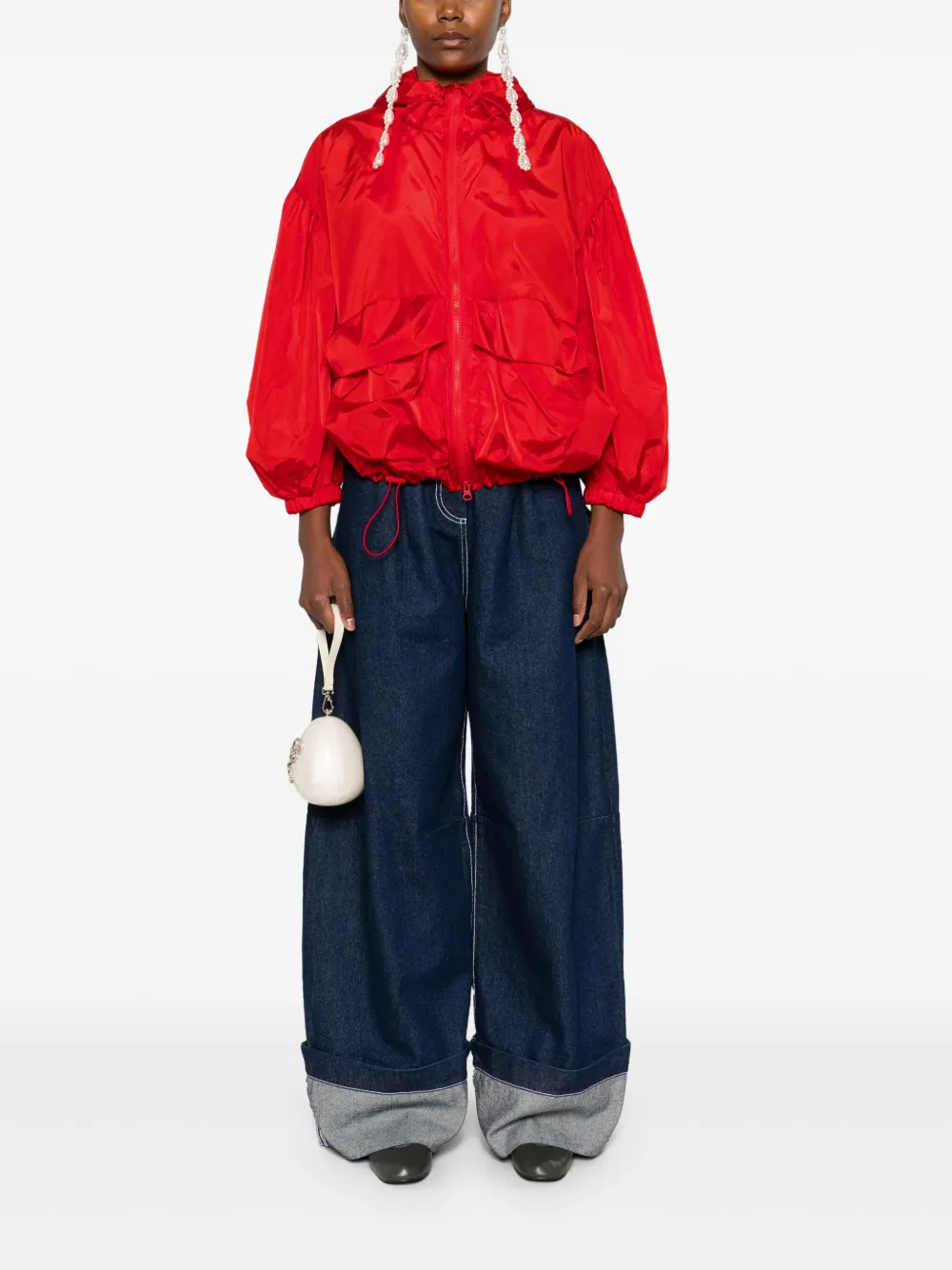 Simone Rocha Jack met capuchon - Rood