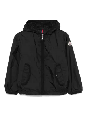 Moncler Enfant New Urville Hooded Jacket | Black | FARFETCH
