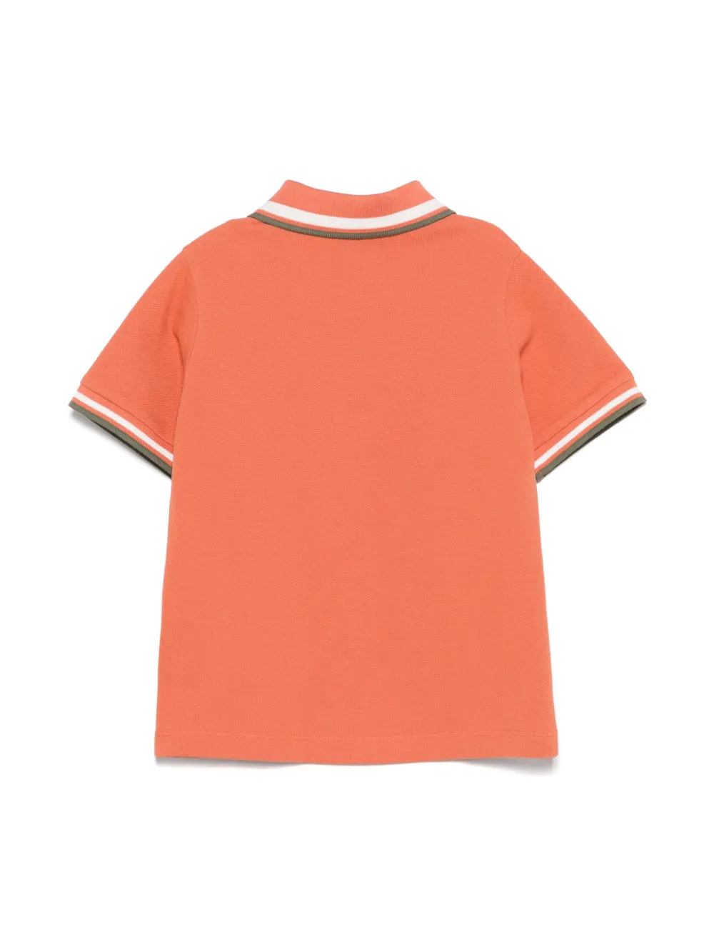 Moncler Enfant Katoenen piqué poloshirt - Oranje