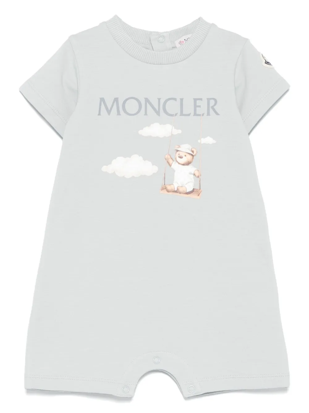 Moncler Enfant グラフィック ロンパース - ブルー Moncler Enfant グラフィック ロンパース - ブルー