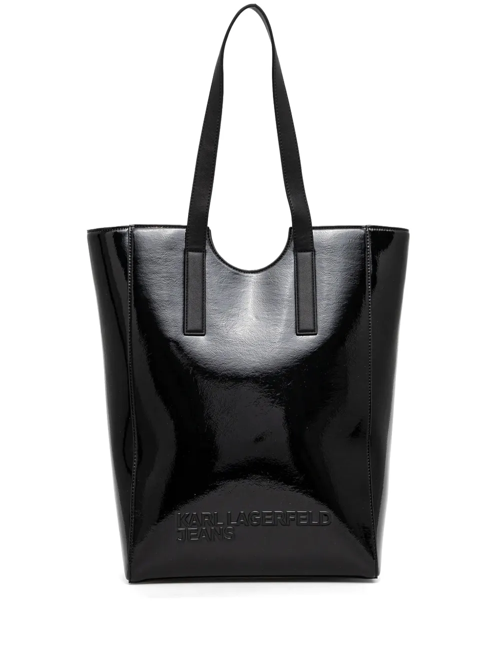 debossed-logo tote bag