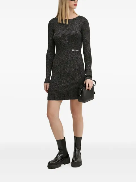 Karl Lagerfeld Jeans open-back glitter mini dress
