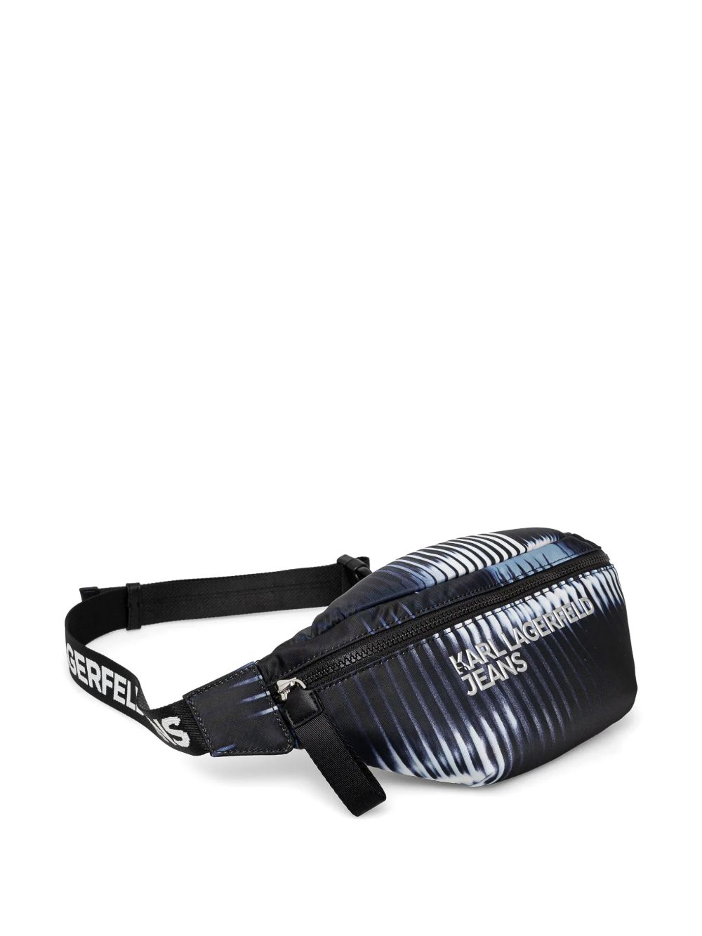 Karl Lagerfeld Jeans graphic-print belt bag - Zwart