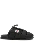 Moncler Mon Pocket slippers - Black