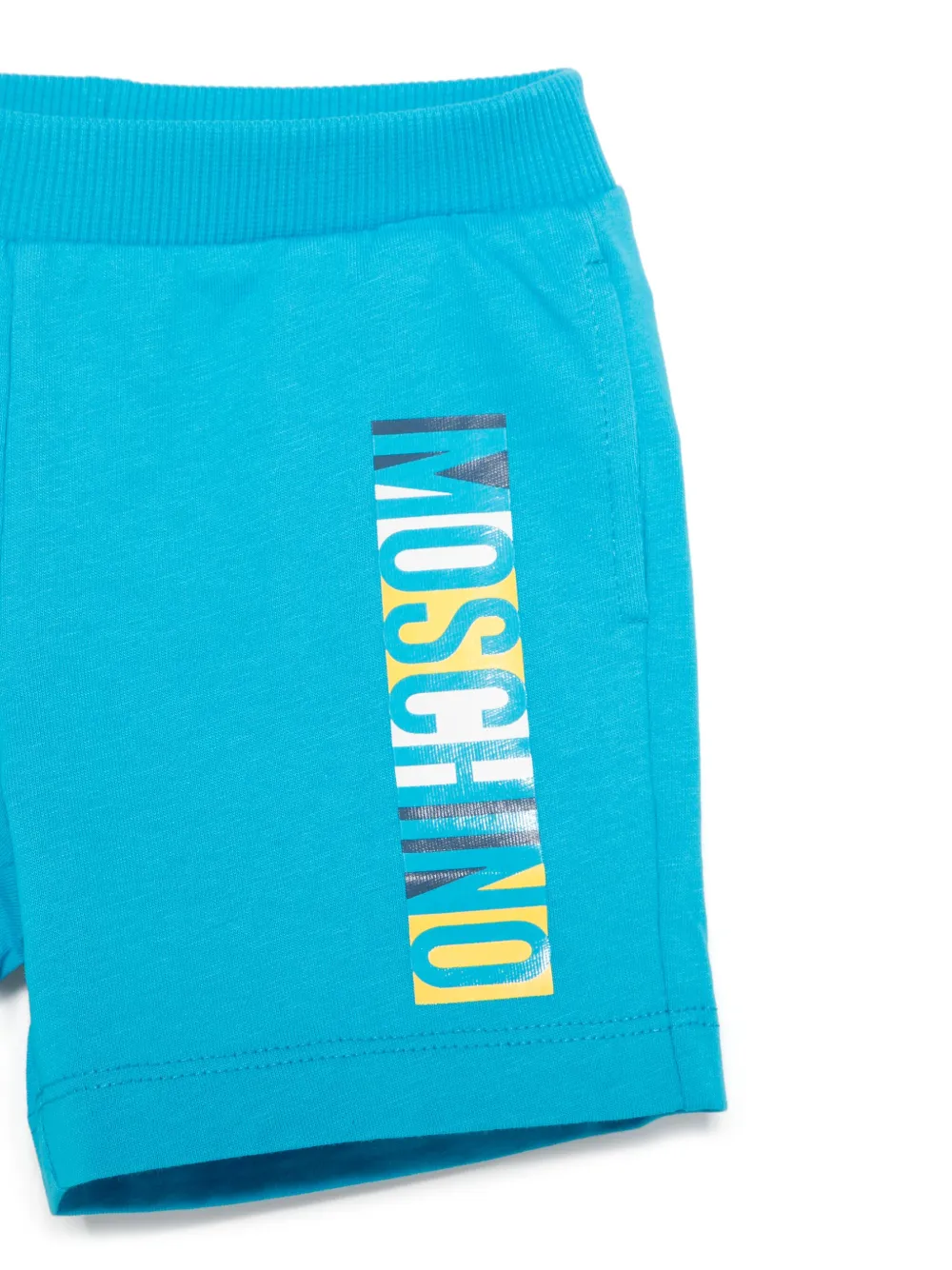 Moschino Kids Shorts met teddybeerprint Blauw