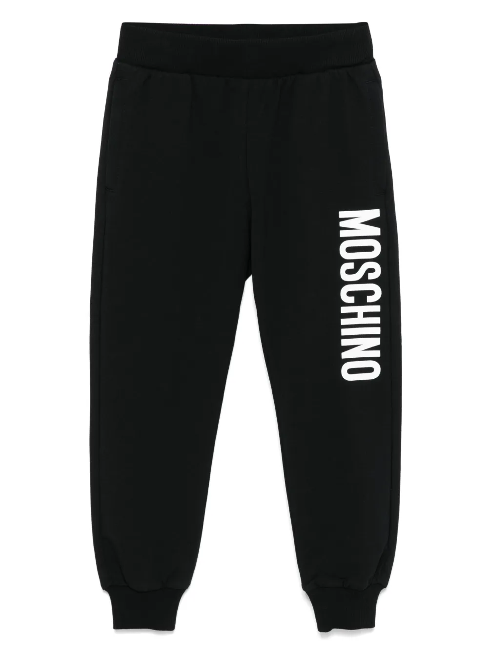 Moschino Kids Trainingsbroek met logoprint Zwart