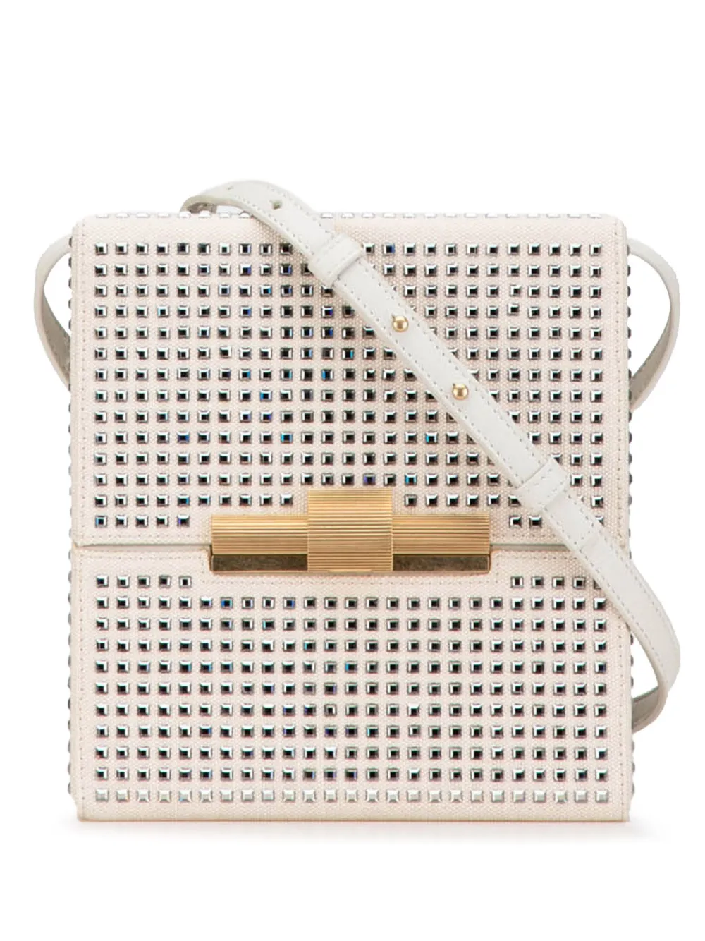 2000-2024 Crystal Embellished Canvas Daisey crossbody bag