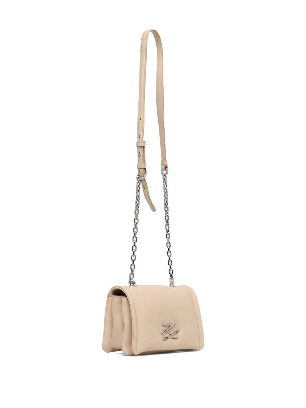 Karl Lagerfeld K Autograph tas met kettinghengsel Beige