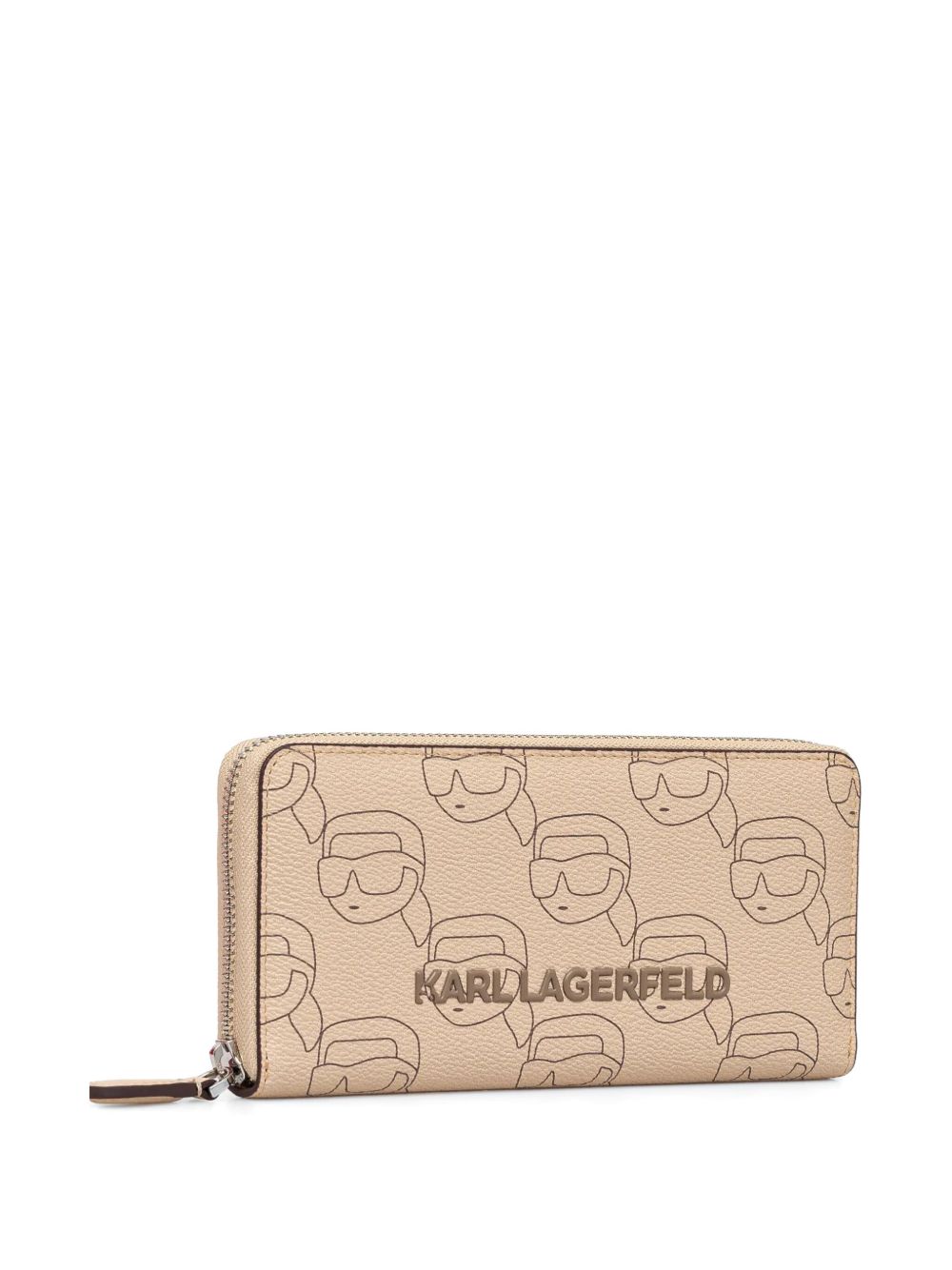 Karl Lagerfeld Ikon Mono CC wallet - Beige