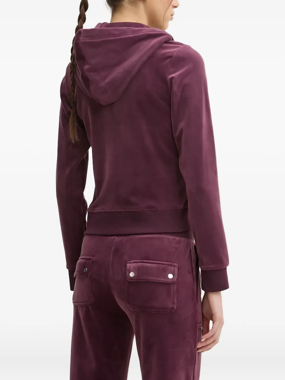 Juicy Couture Hoodie met rits Rood