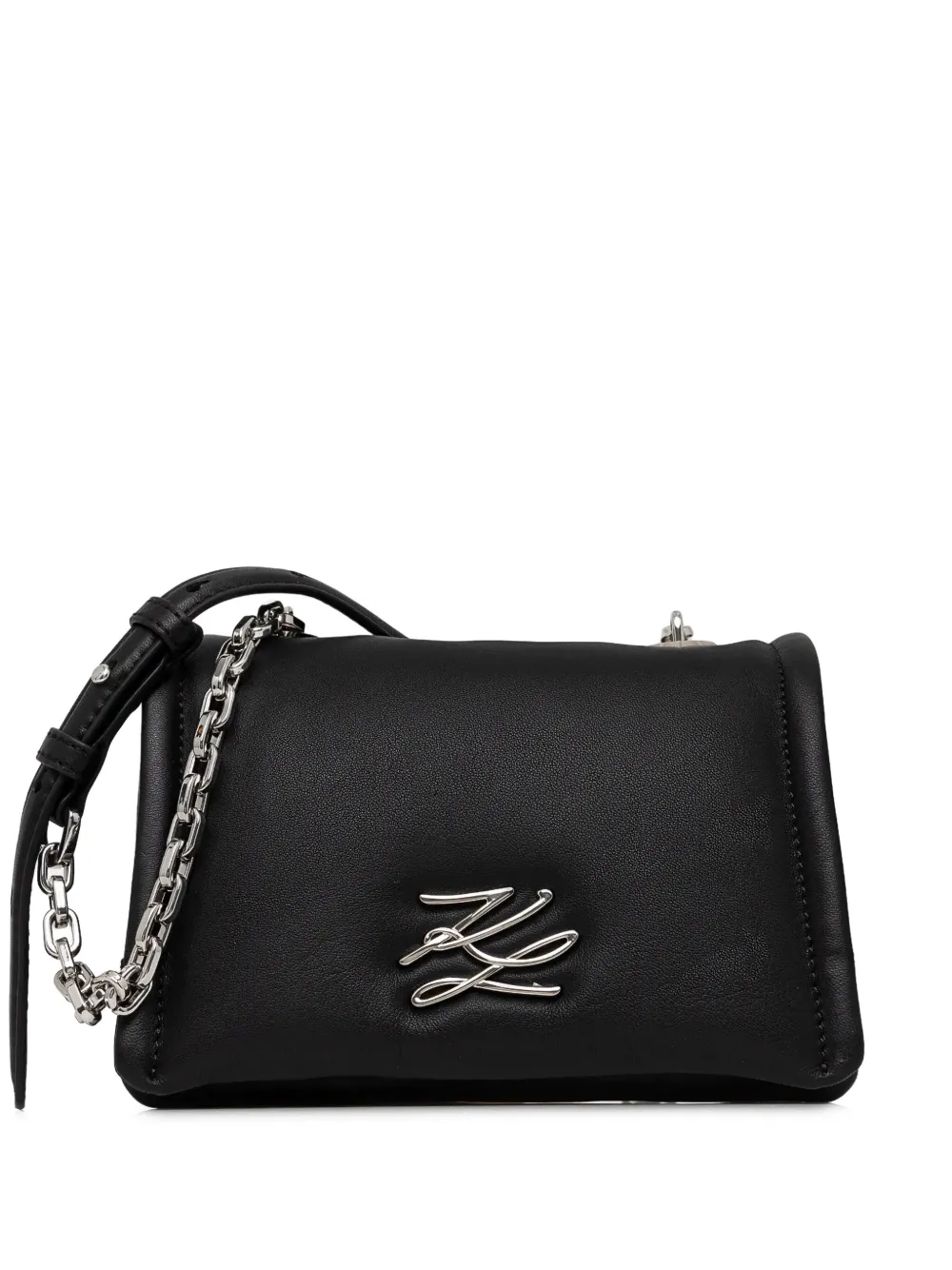 Karl Lagerfeld K/Autograph ショルダーバッグ - ブラック Karl Lagerfeld K/Autograph ショルダーバッグ - ブラック
