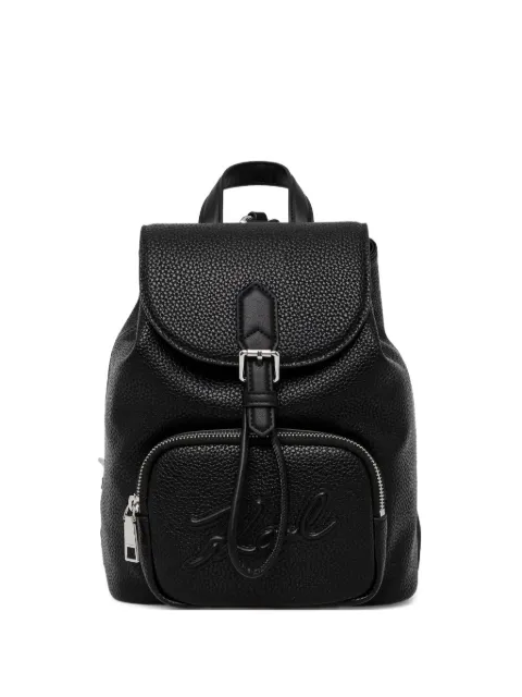 Karl Lagerfeld mochila de piel texturizada