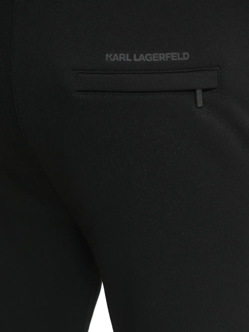 Karl Lagerfeld Trainingsbroek met logo-reliëf Zwart