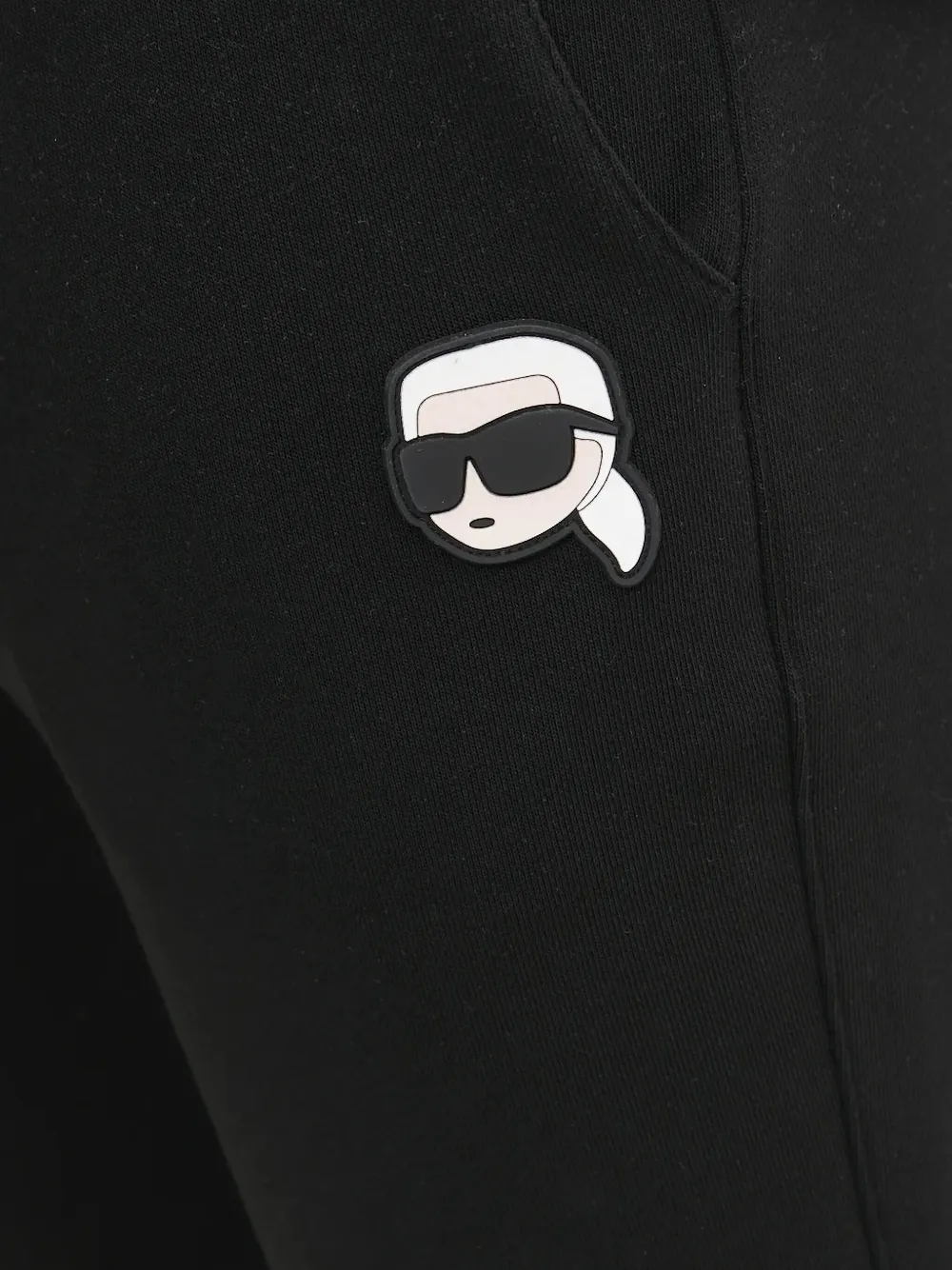 Karl Lagerfeld Trainingsbroek met logo-reliëf Zwart