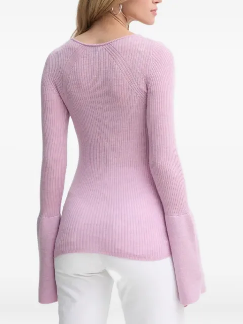 HERSKIND ribbed button-front cardigan