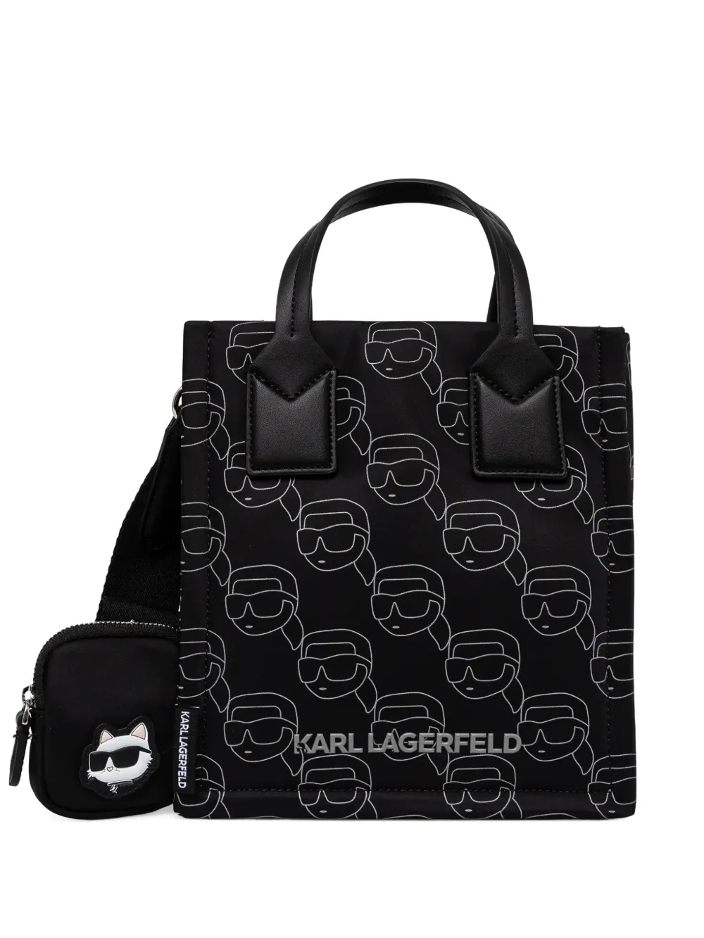 Karl Lagerfeld tote Ikon Square pequeña | negro | Image 1