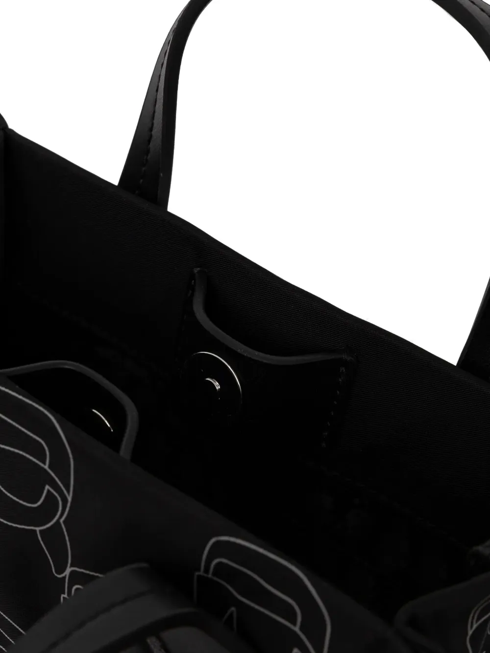Karl Lagerfeld Kleine Ikon Square shopper Zwart
