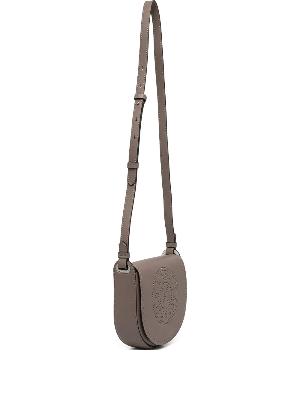 Karl Lagerfeld Halbrunde Tasche Mit Logo-schliff In Brown