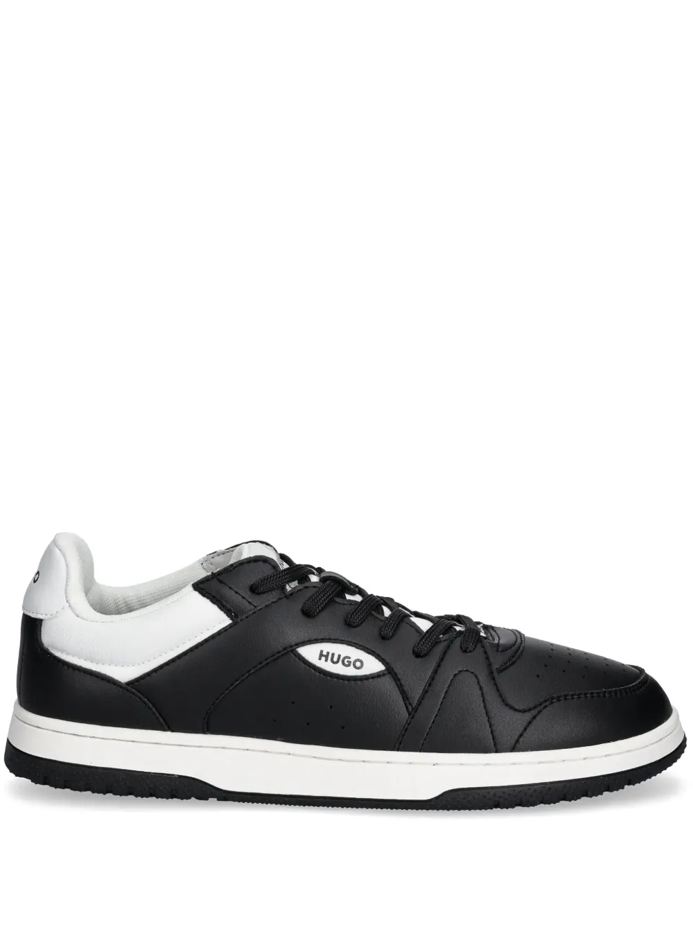 HUGO faux-leather sneakers Black