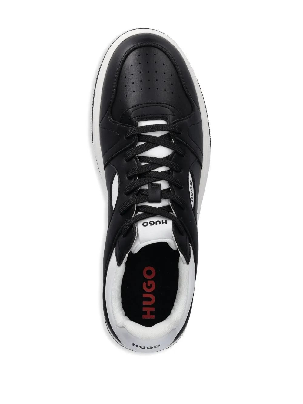 HUGO faux-leather sneakers Black