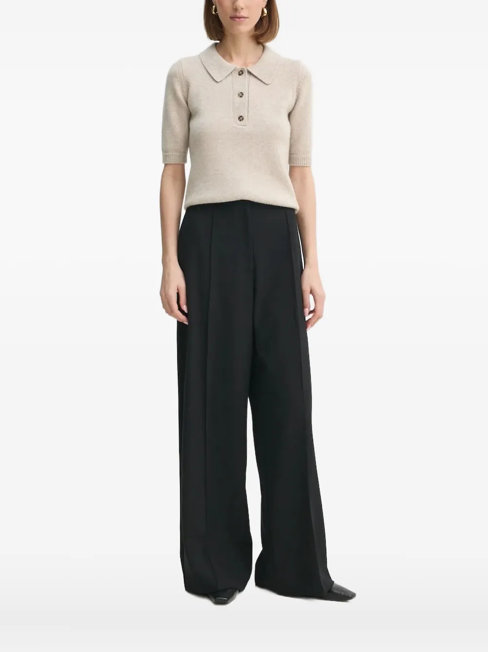 Herskind Wool Blend Knitted Top In Neutral