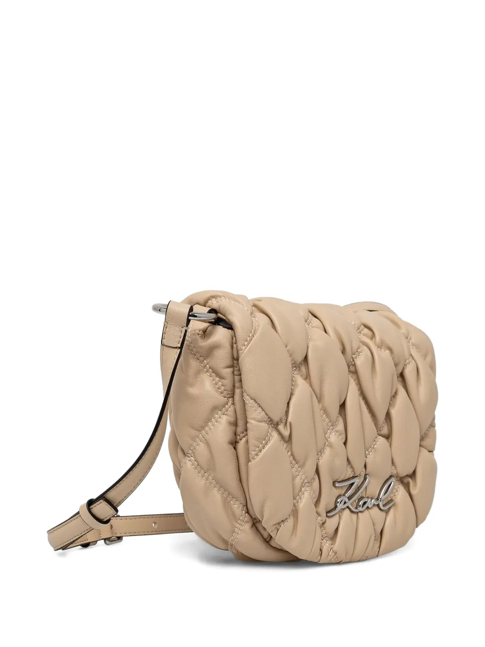 Karl Lagerfeld Schoudertas met logoplakkaat Beige